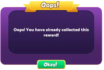 You Have Already Collected This Reward
