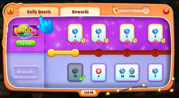 Bingo Blitz Daily Quests